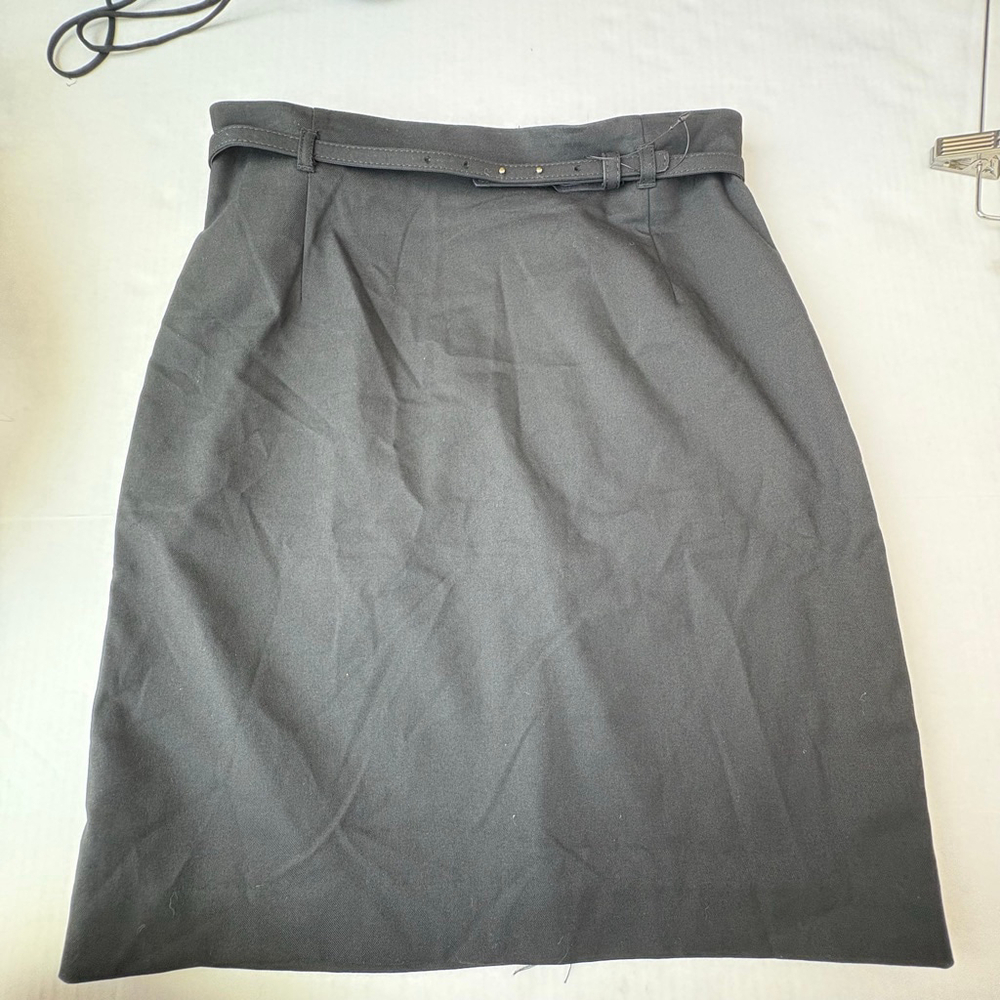 Women's H&M Belted Pencil Skirt Black Size 6 NWOT